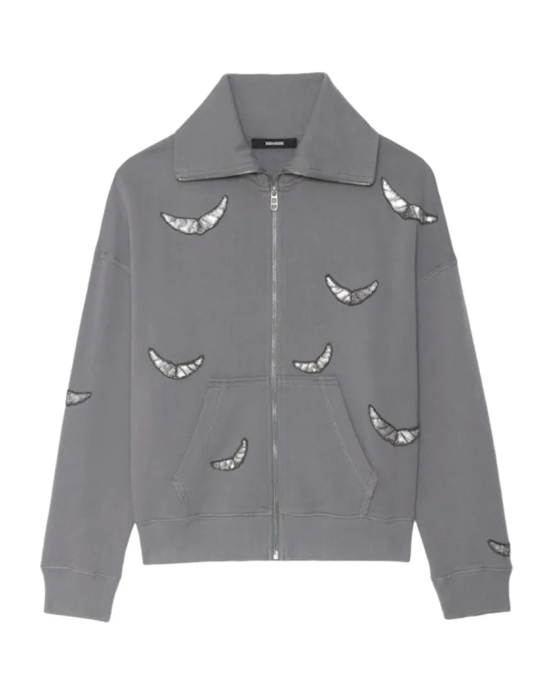 Zadig & Voltaire Sweatshirt Milly Grau