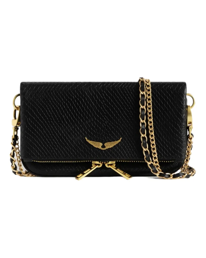 Zadig & Voltaire Rock Mini Soft Wild Clutch Schwarz