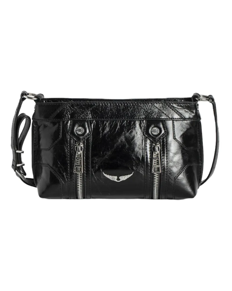 Zadig & Voltaire Sunny Mood Vintage Patent Tasche Schwarz