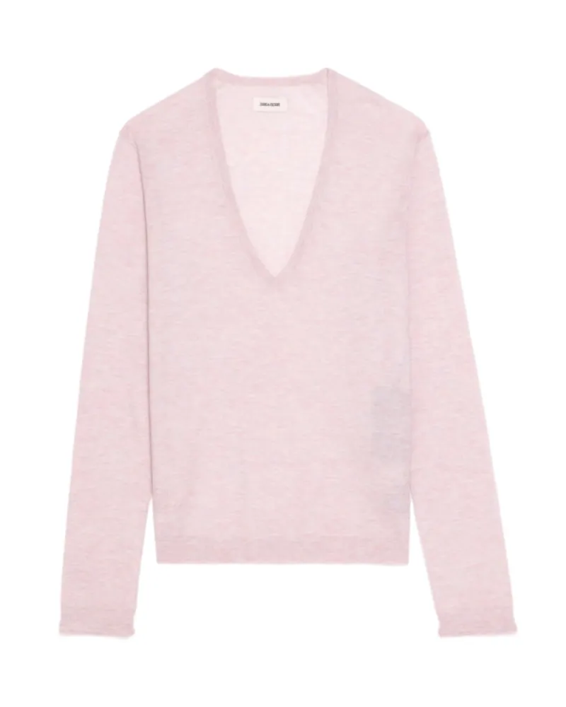 Zadig & Voltaire Pullover Rivy 100% Kaschmir Rosa