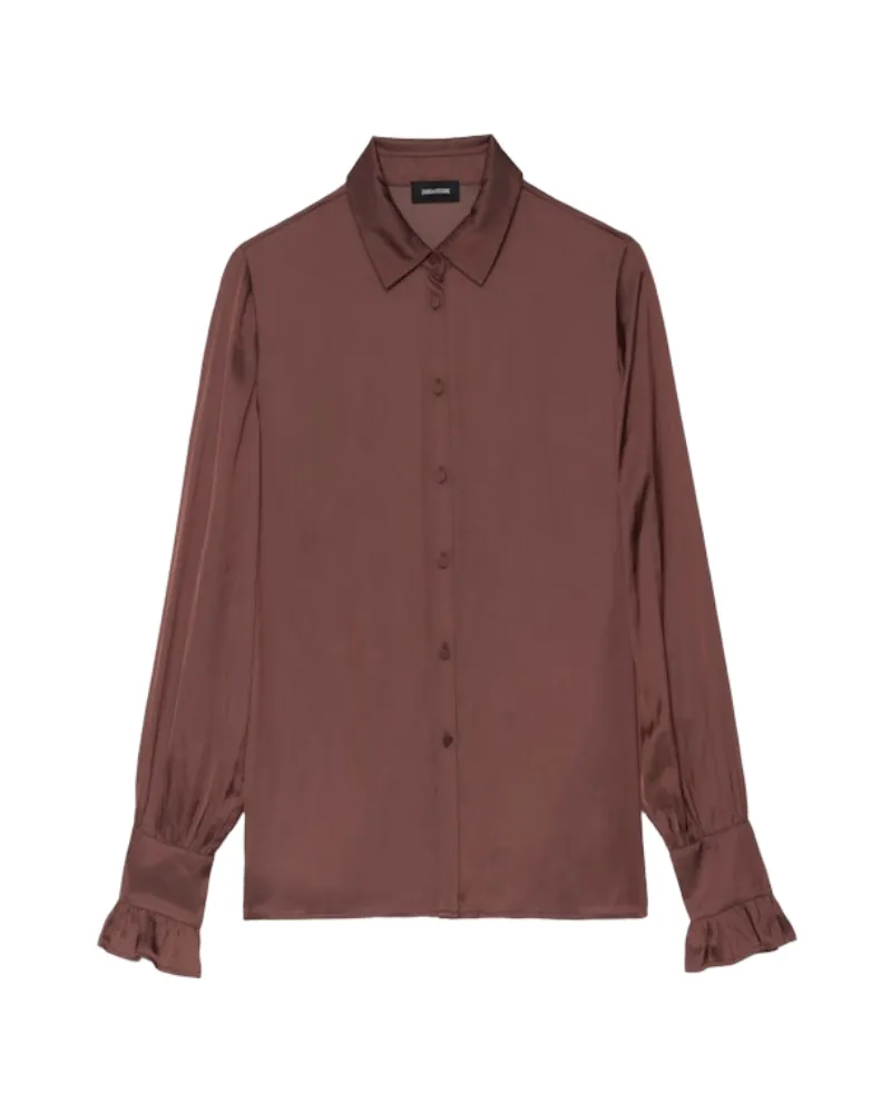Zadig & Voltaire Hemd Thely Satin Rot