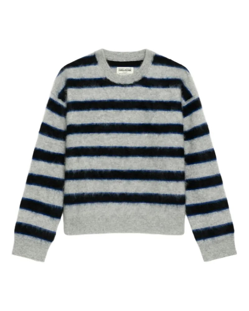 Zadig & Voltaire Markuz Pullover 100% Kaschmir Grau