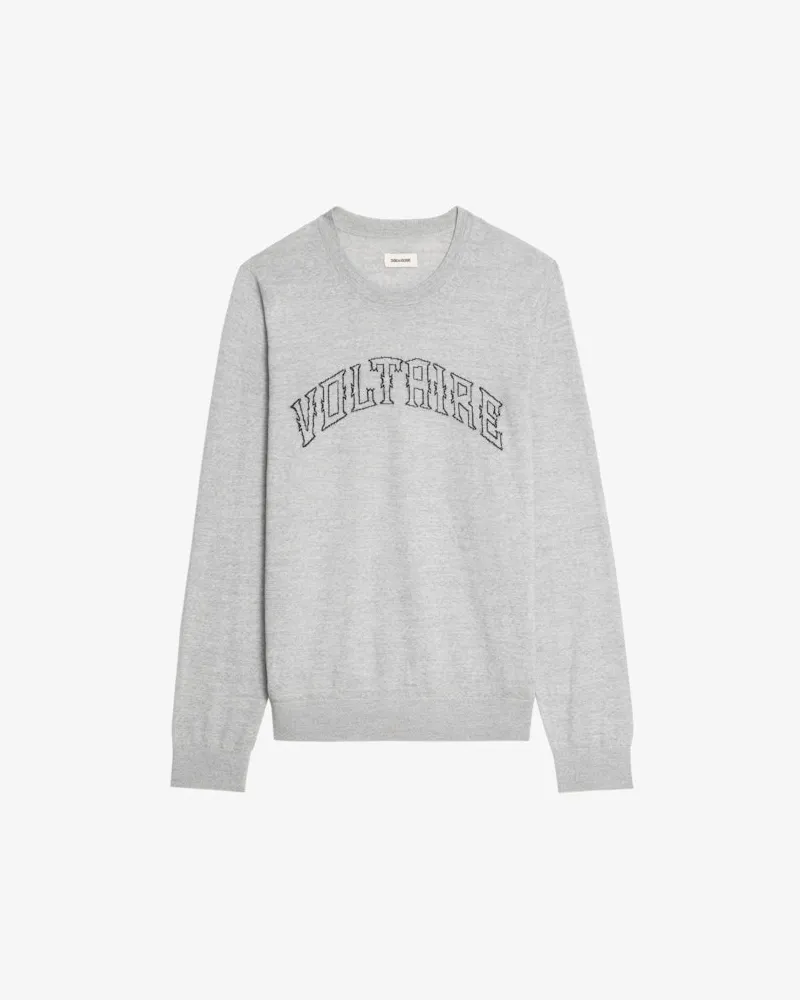 Zadig & Voltaire Kennedy Pullover 100% Merinowolle Gris