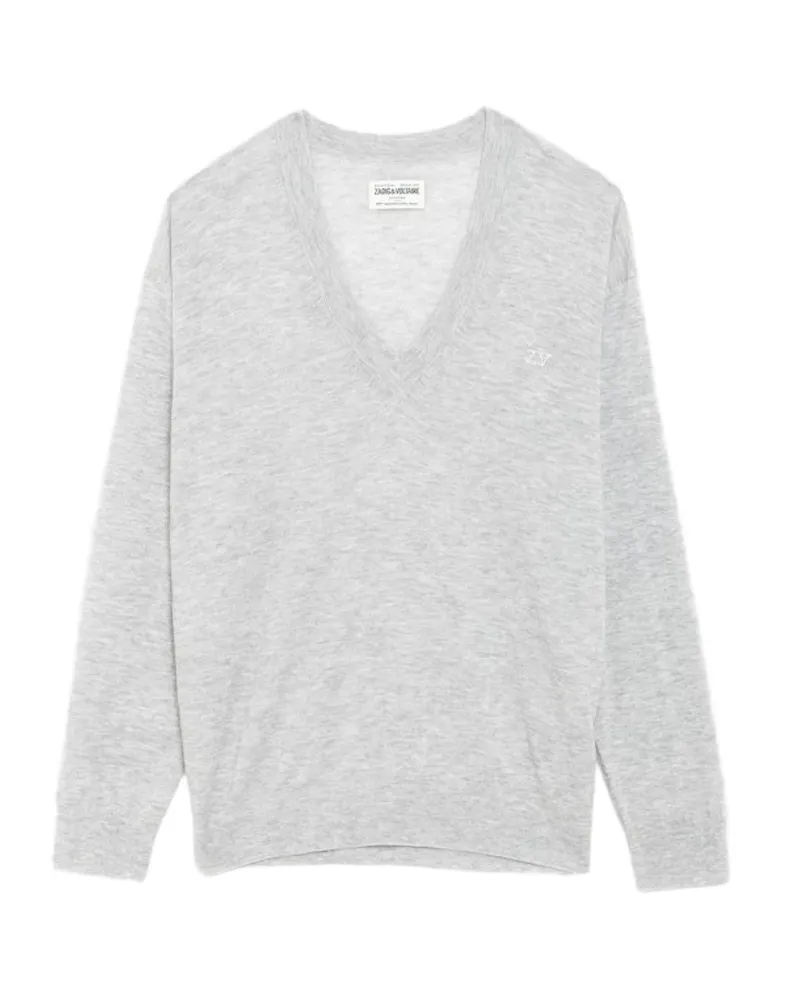 Zadig & Voltaire Pullover Swyny 100% Kaschmir Grau