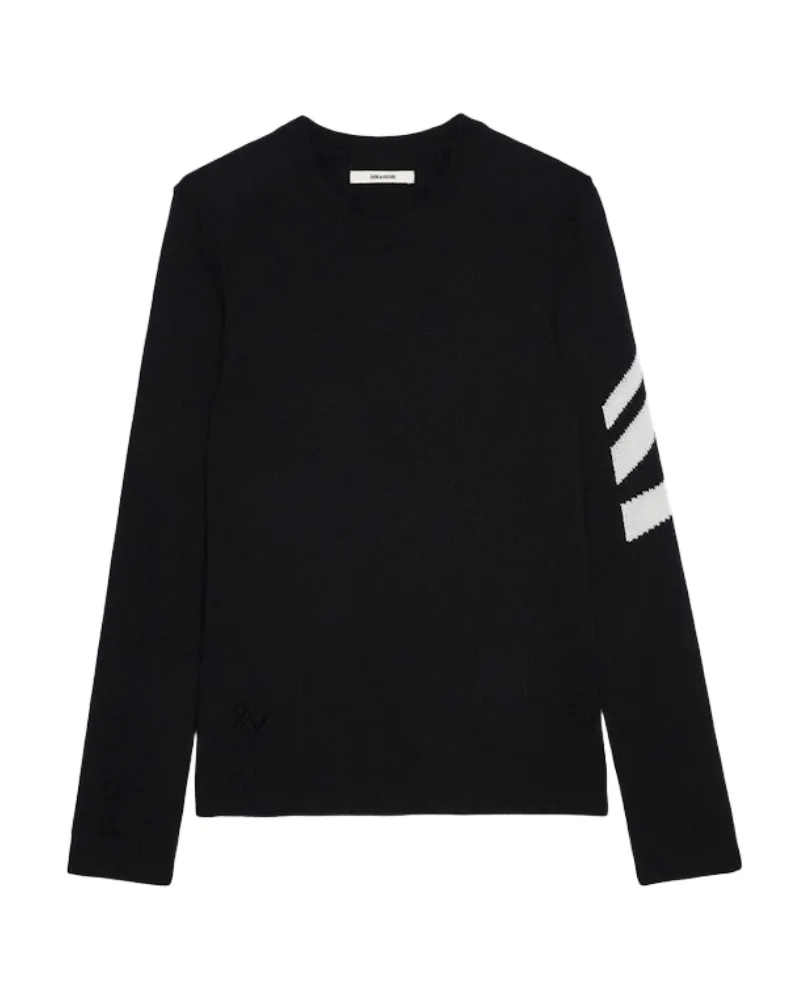 Zadig & Voltaire Pullover Kennedy 100% Kaschmir Schwarz