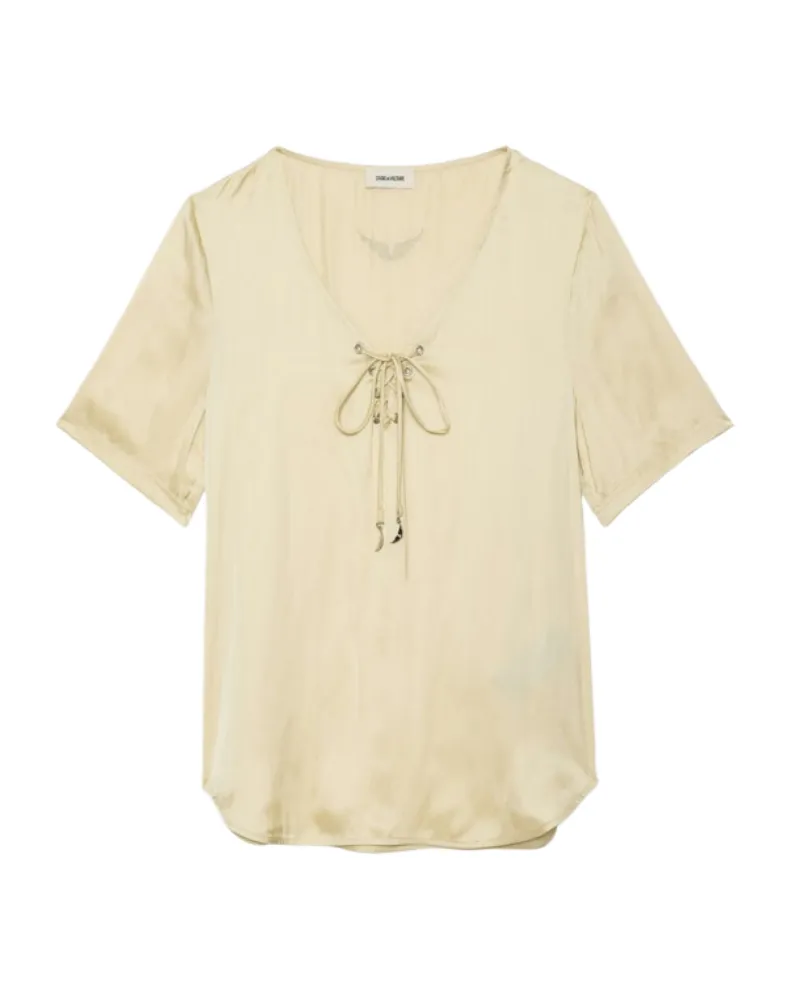 Zadig & Voltaire Top Terzo Satin Gelb