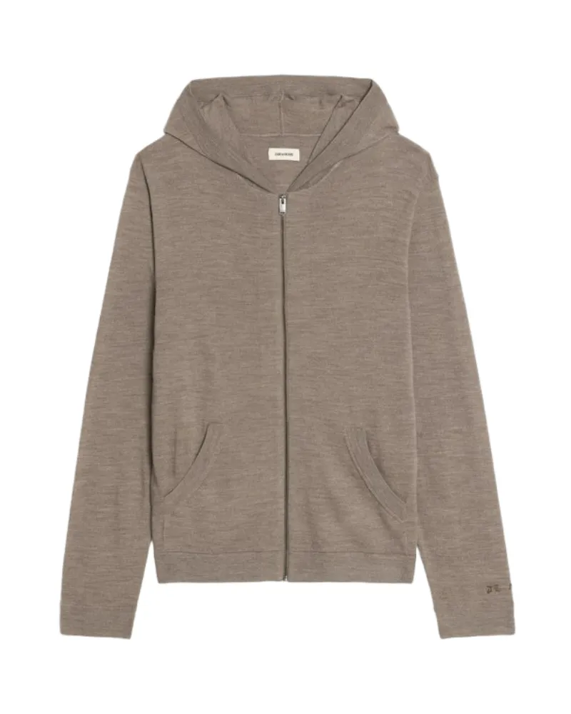 Zadig & Voltaire Cardigan Clash 100% Wolle Beige