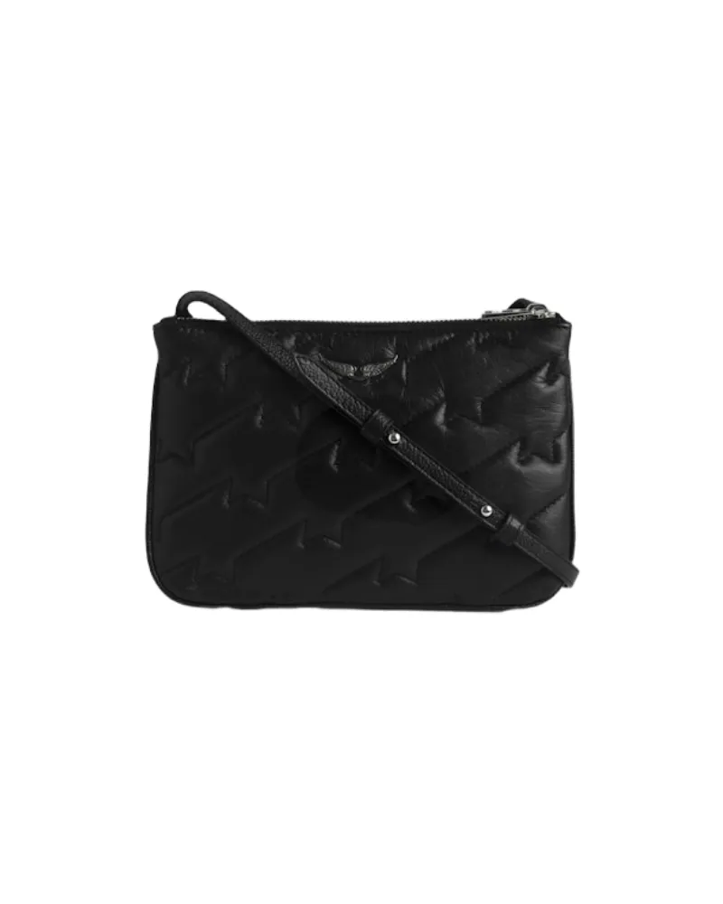 Zadig & Voltaire Gesteppte Duo Wings ZV Tasche Schwarz