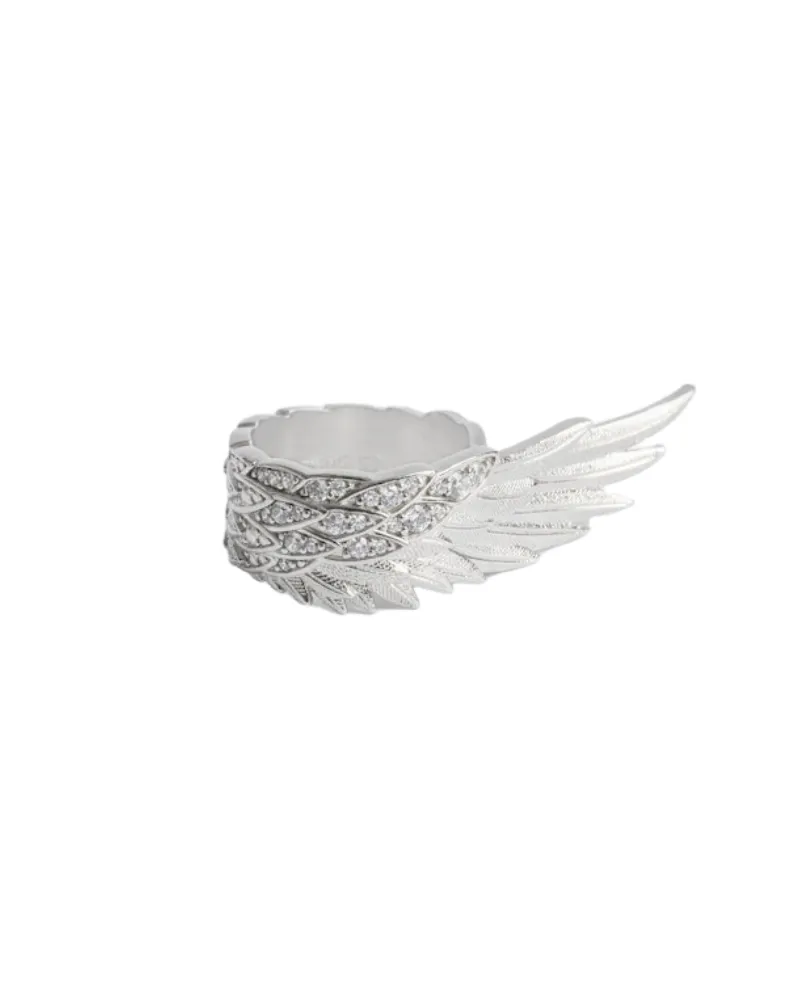 Zadig & Voltaire Ring Rock Feather Spread Silber