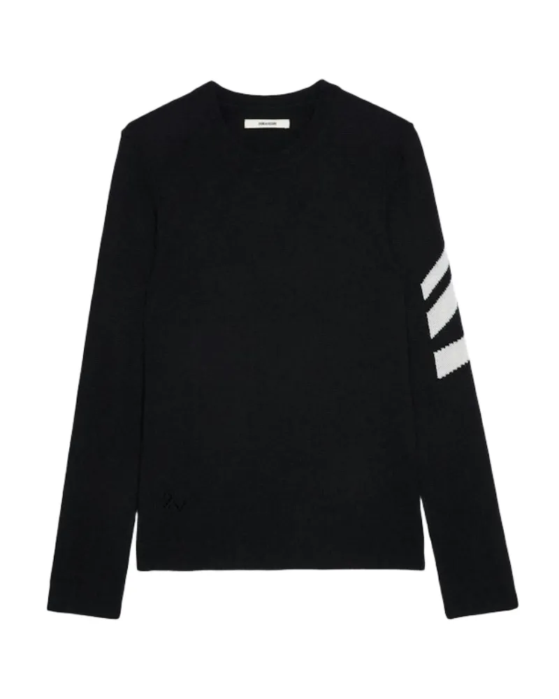 Zadig & Voltaire Pullover Kennedy 100% Kaschmir Schwarz