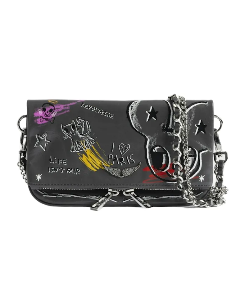 Zadig & Voltaire Rock Mini Humberto Clutch Grau