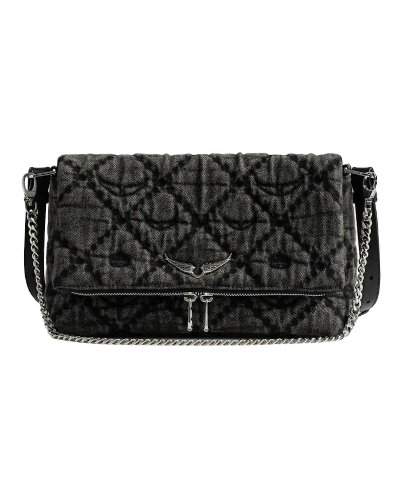 Zadig & Voltaire Tasche Rocky II Monogram Grau