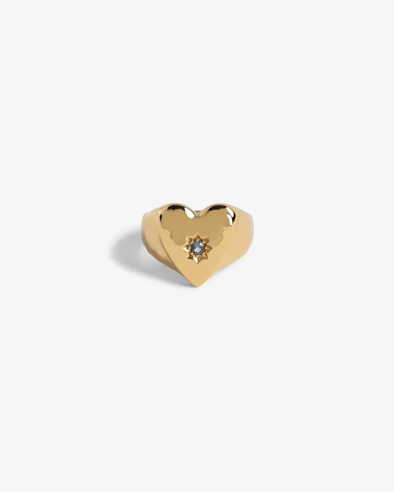 Zadig & Voltaire Heartbreaker Strass Ring Shiny