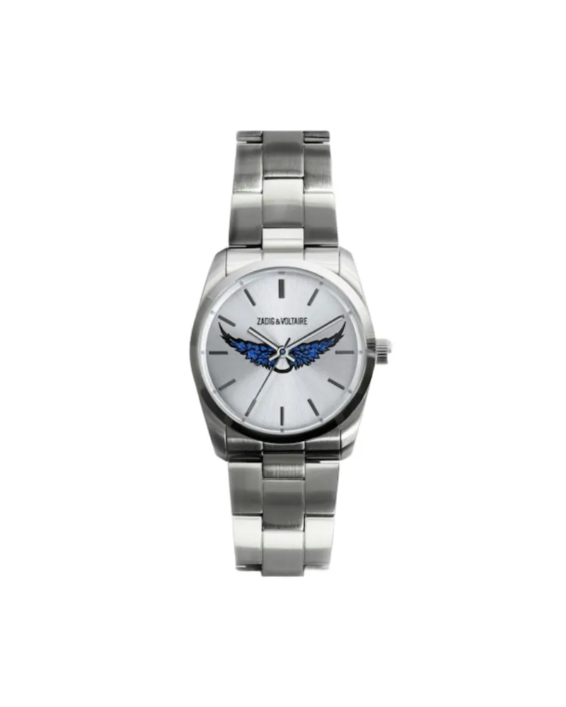 Zadig & Voltaire Zadig Strass Wings Uhr Grau