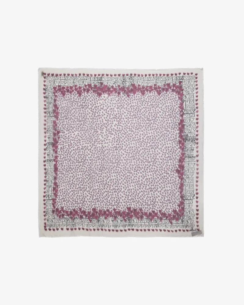 Zadig & Voltaire Schal Kerry Hearts 135 Flash
