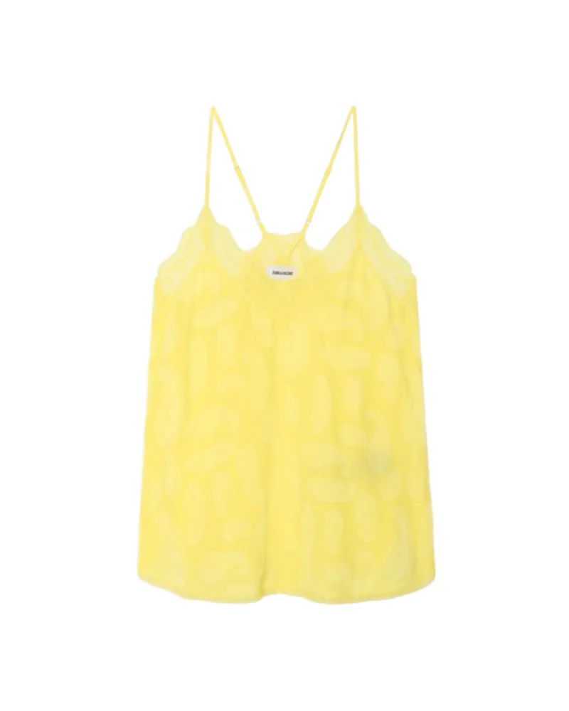Zadig & Voltaire Caraco Christy 100 % Seide Gelb