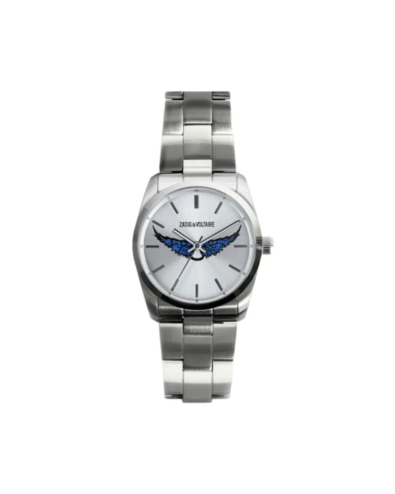 Zadig & Voltaire Zadig Strass Wings Uhr Grau
