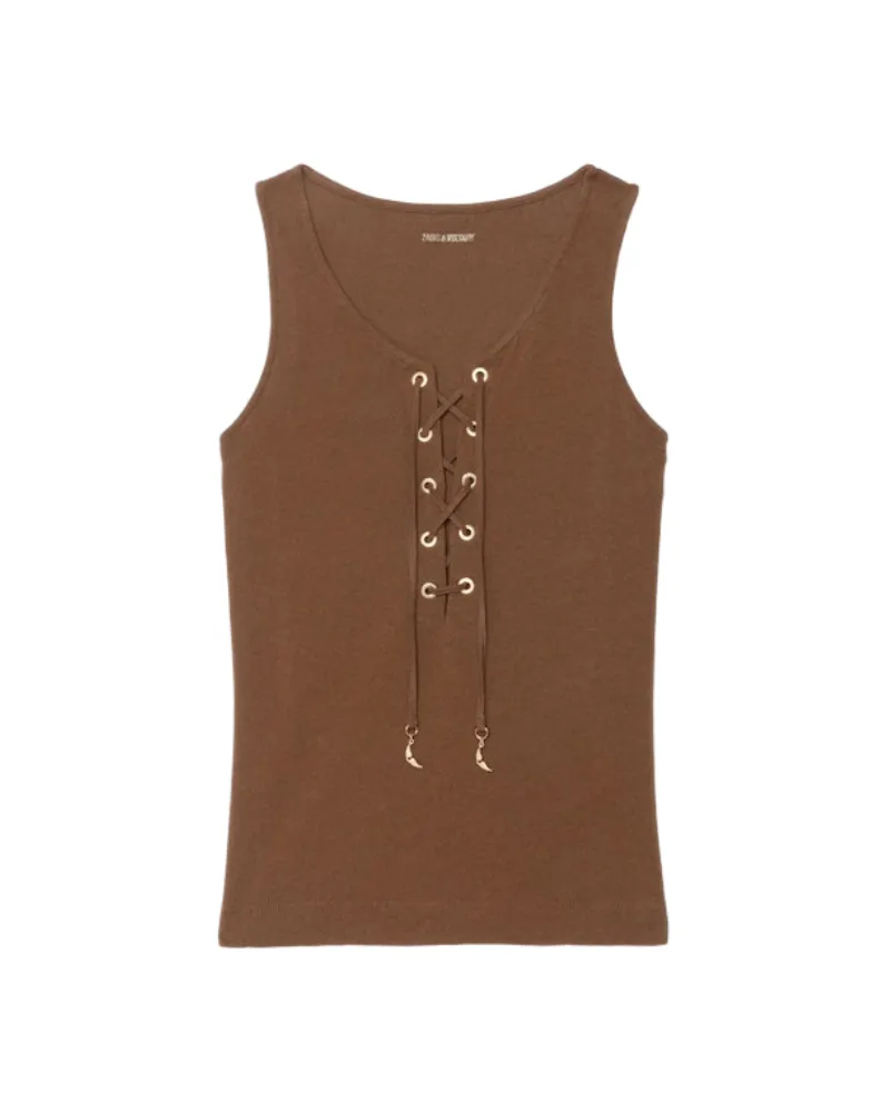Zadig & Voltaire Ärmelloses Top Ana Braun