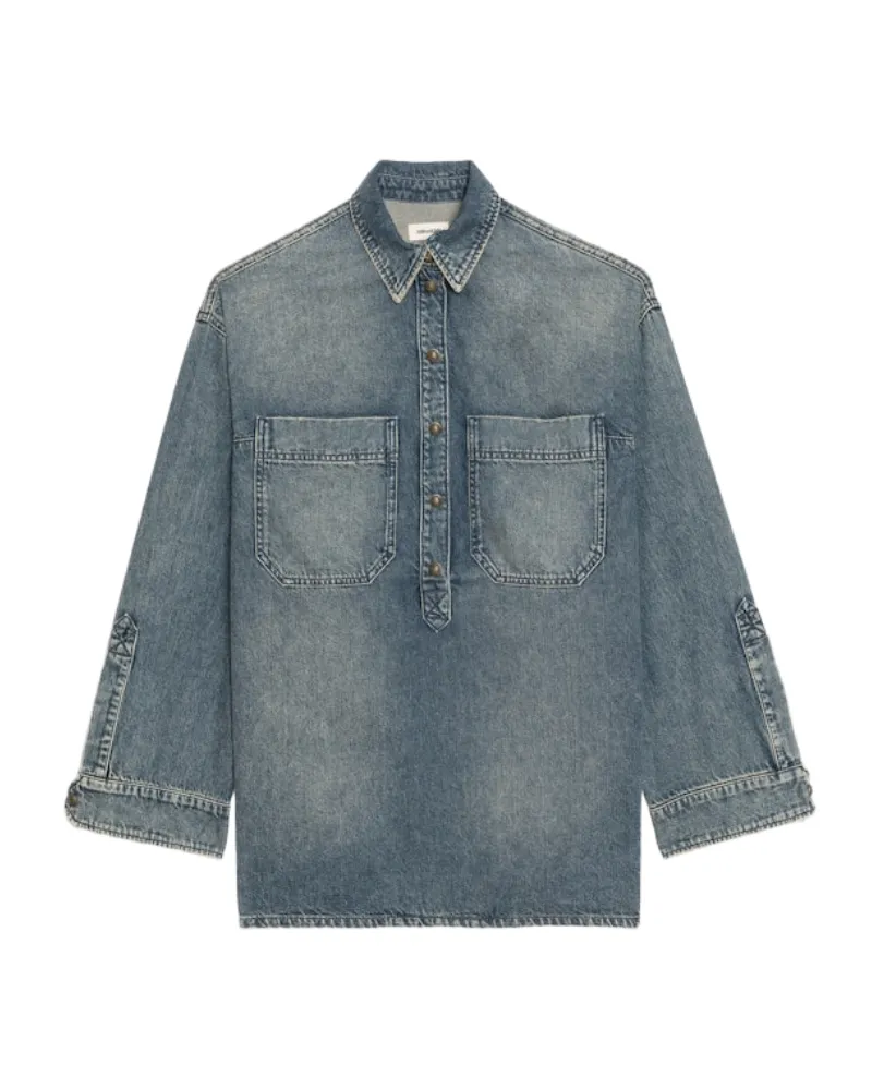 Zadig & Voltaire Hemd Timona Denim Blau