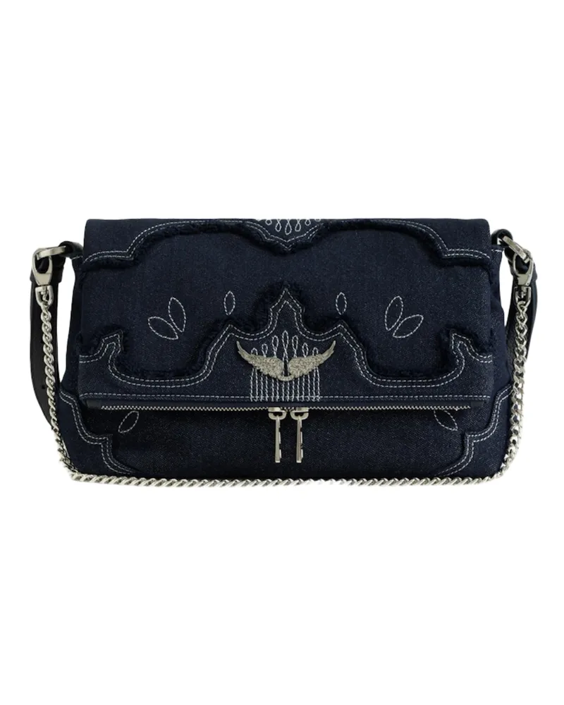 Zadig & Voltaire Rocky II Denim Tasche Blau