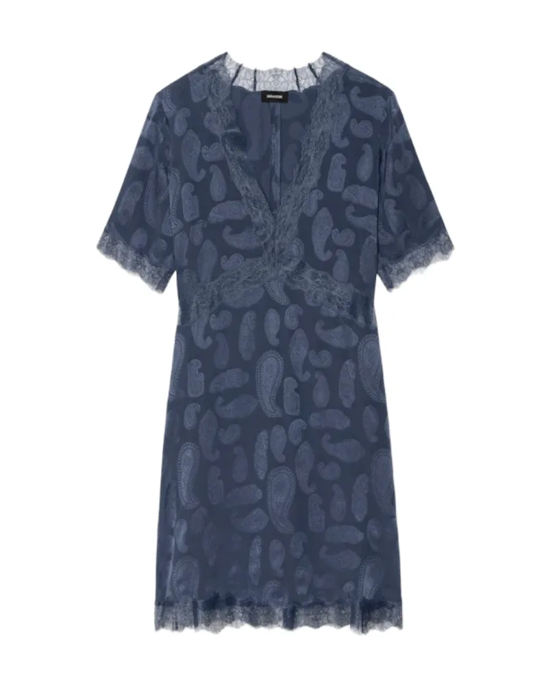 Zadig & Voltaire Kleid Redoxa 100% Seide Blau
