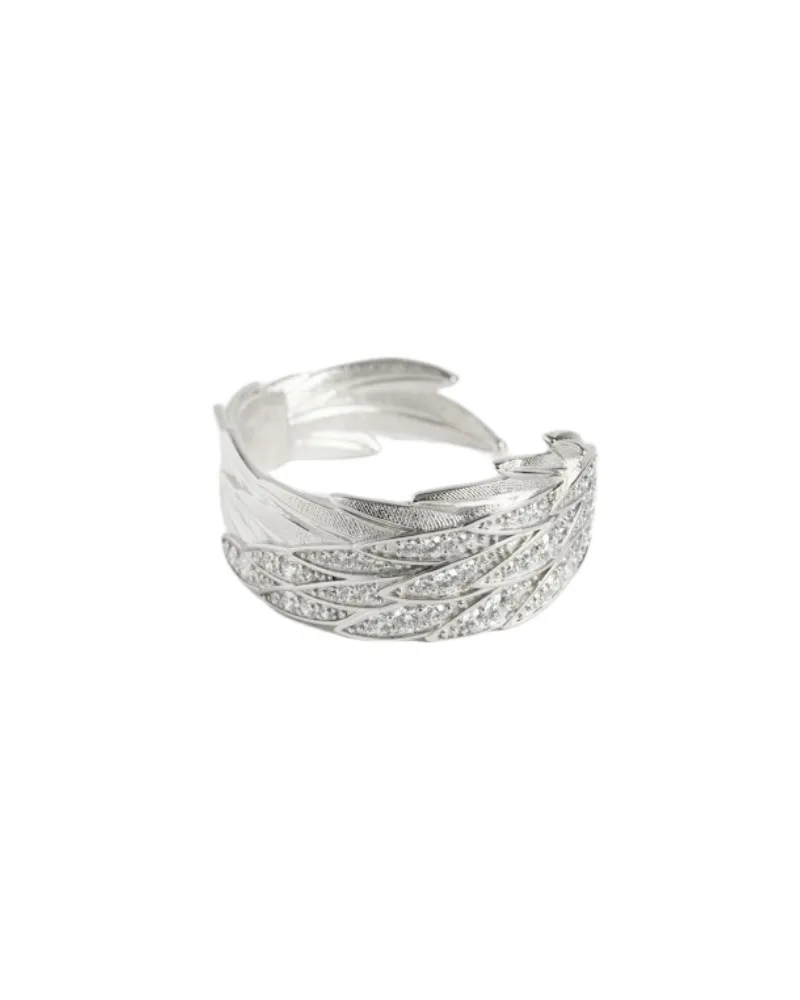 Zadig & Voltaire Rock Feather Armband Silber