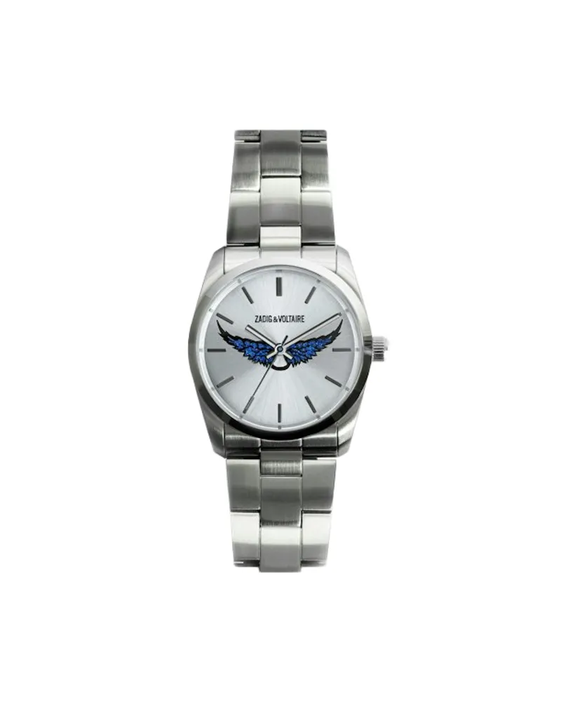 Zadig & Voltaire Zadig Strass Wings Uhr Grau