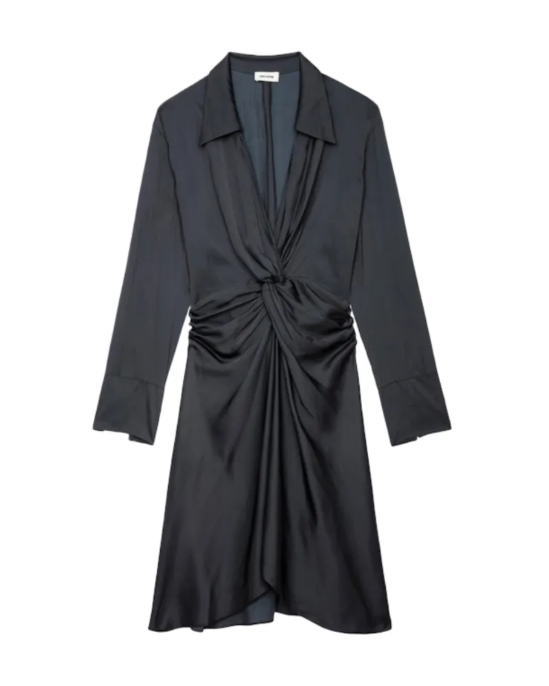Zadig & Voltaire Kleid Rozo Satin Schwarz