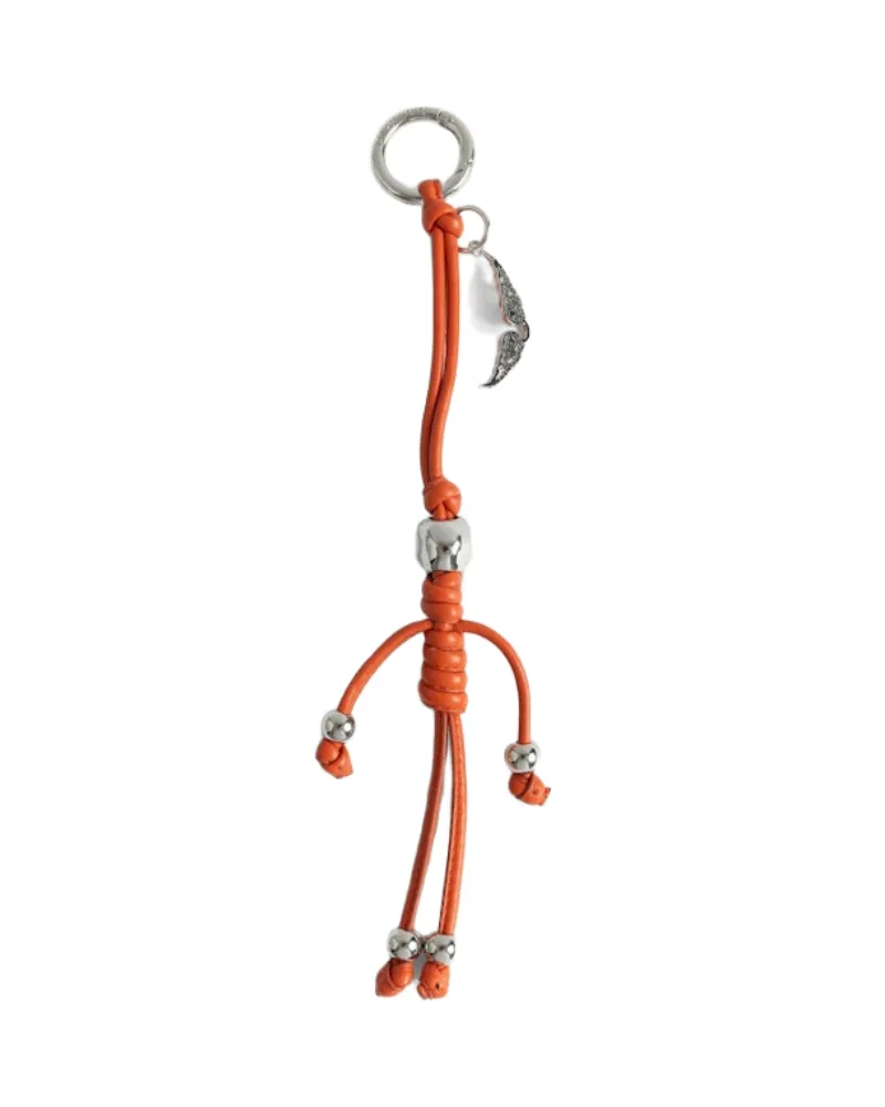 Zadig & Voltaire Skull Schlüsselanhänger Orange