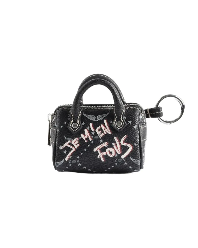 Zadig & Voltaire Schlüsselanhänger Sunny Micro Schwarz