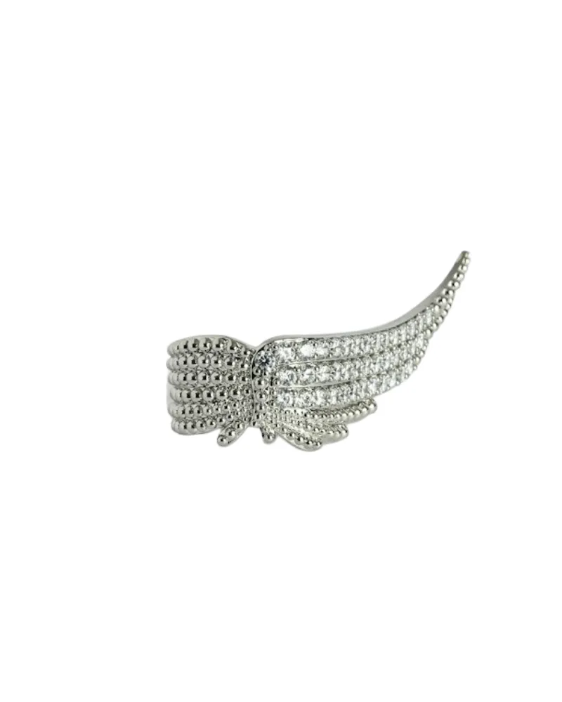 Zadig & Voltaire Ring Rock Spread Your Wings Grau