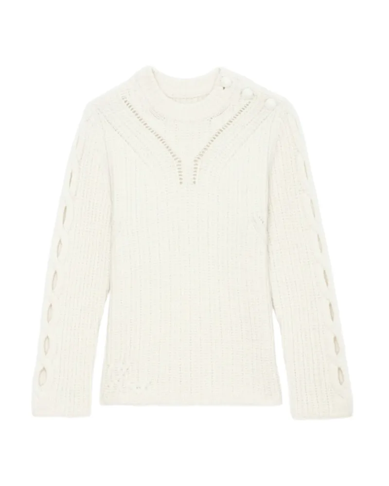 Zadig & Voltaire Pullover Sulky 100% Merinowolle Beige