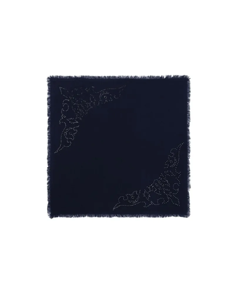 Zadig & Voltaire Mini Stevie Strass Western Schale 55 Blau