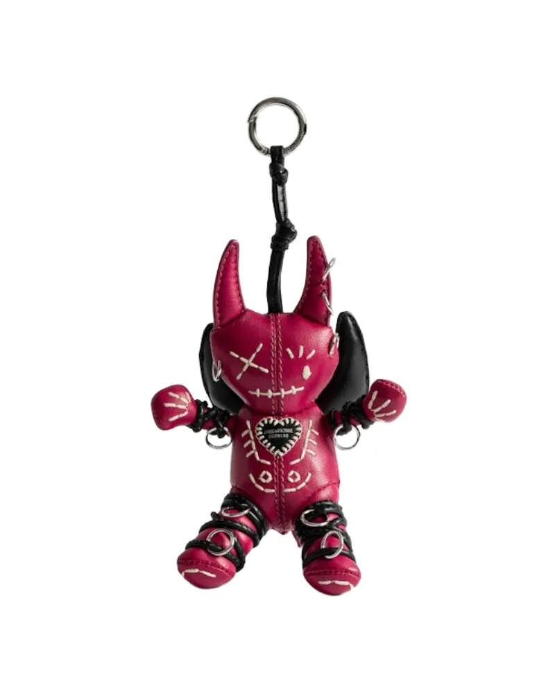 Zadig & Voltaire Voodoo Devil Schlüsselanhänger Rosa