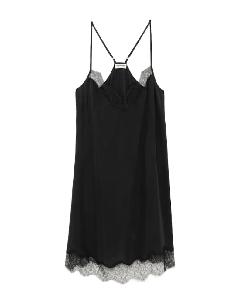 Zadig & Voltaire Respas Kleid 100% Seide Schwarz