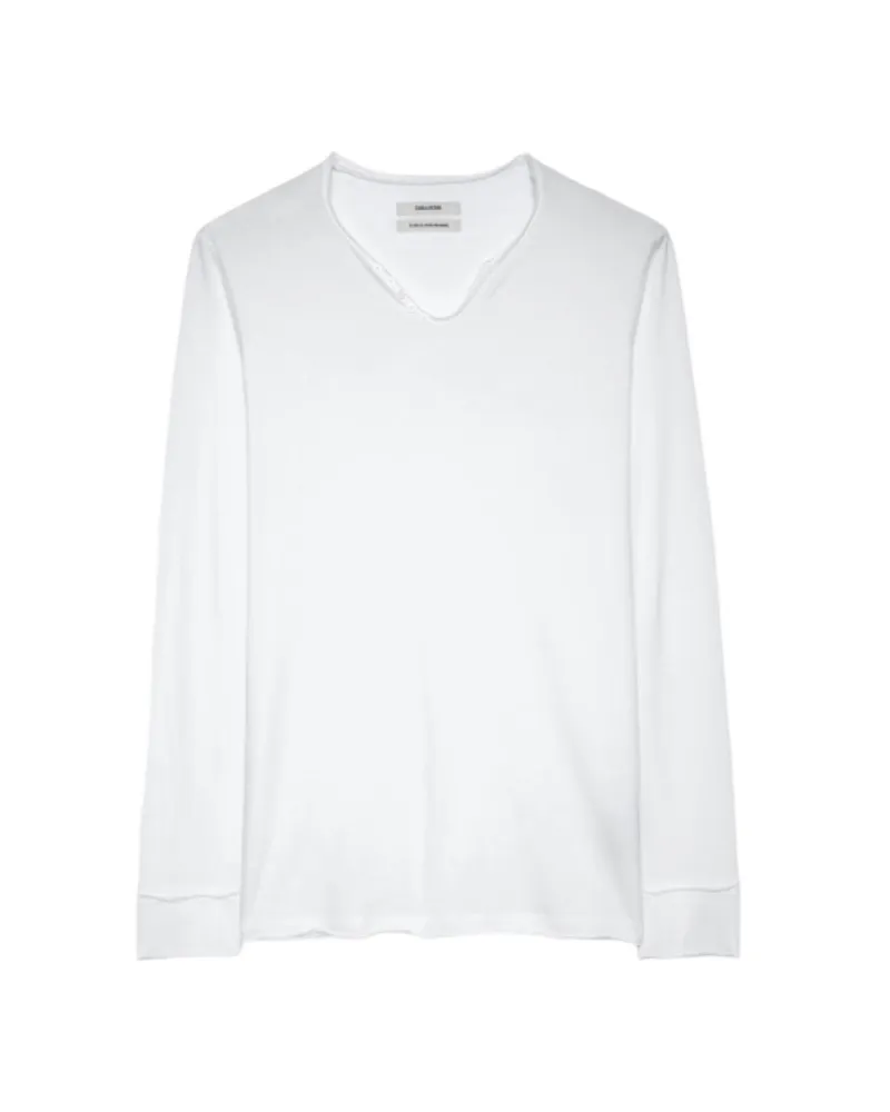 Zadig & Voltaire Henley-Shirt Monastir Weiß