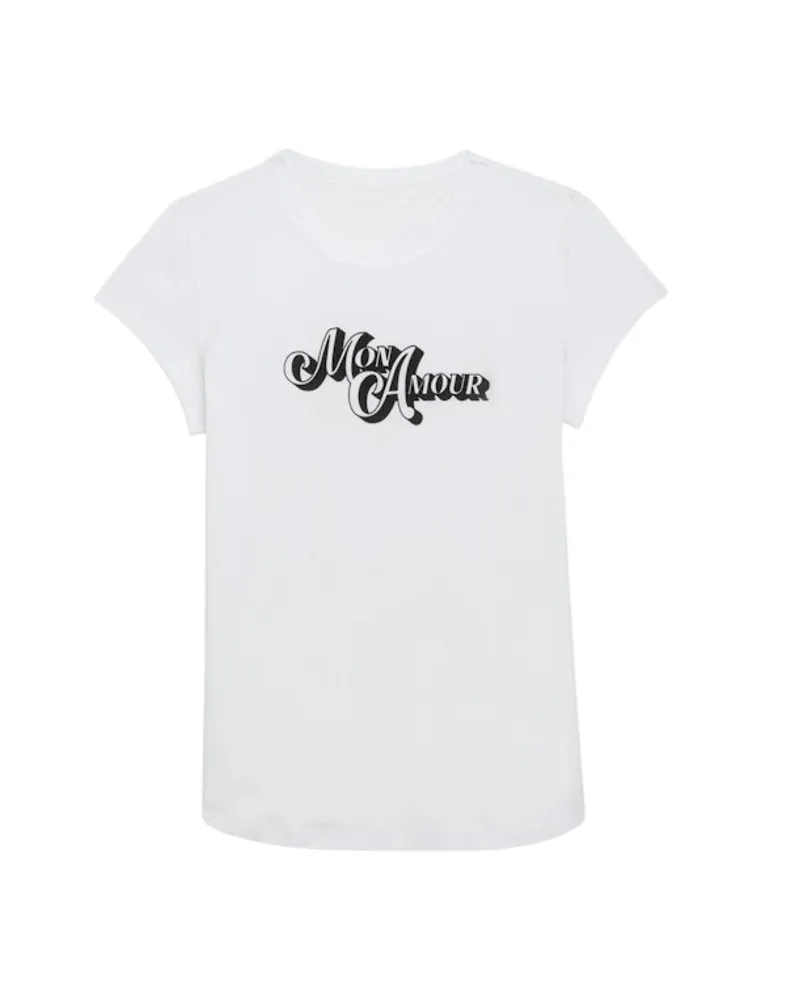 Zadig & Voltaire T-Shirt Woop Amour Weiß