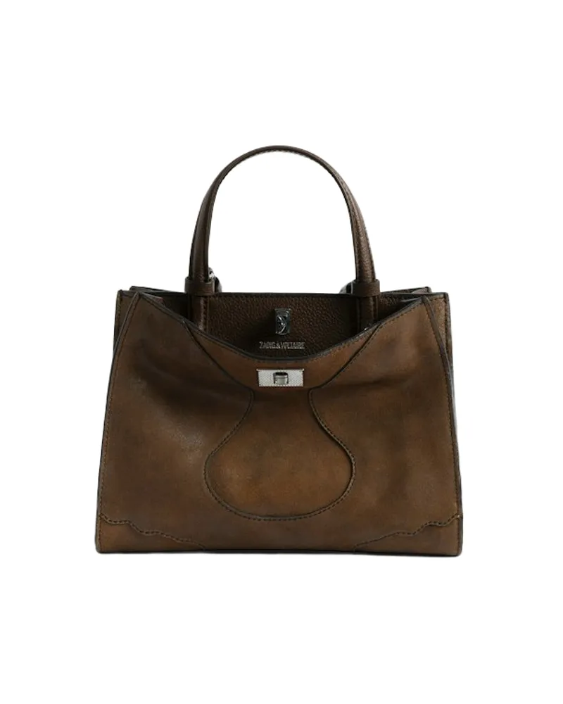 Zadig & Voltaire Jack Mini Waxy Suede Tasche Braun