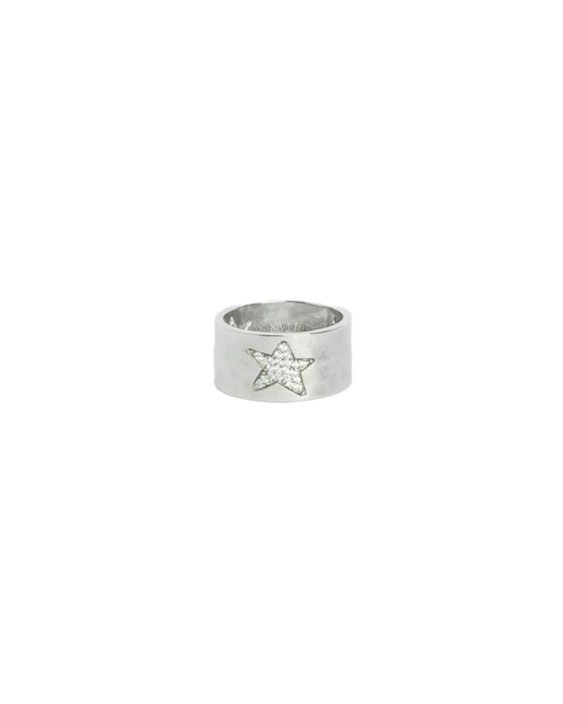 Zadig & Voltaire Ring Rock Star Strass Grau