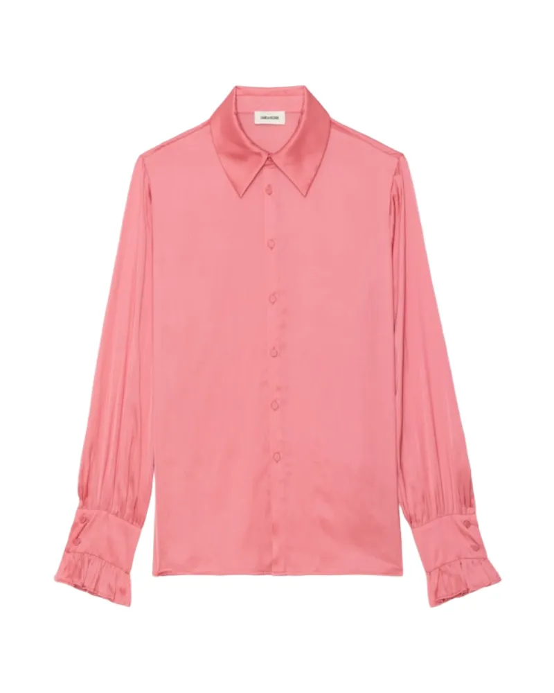 Zadig & Voltaire Hemd Thely Satin Rosa