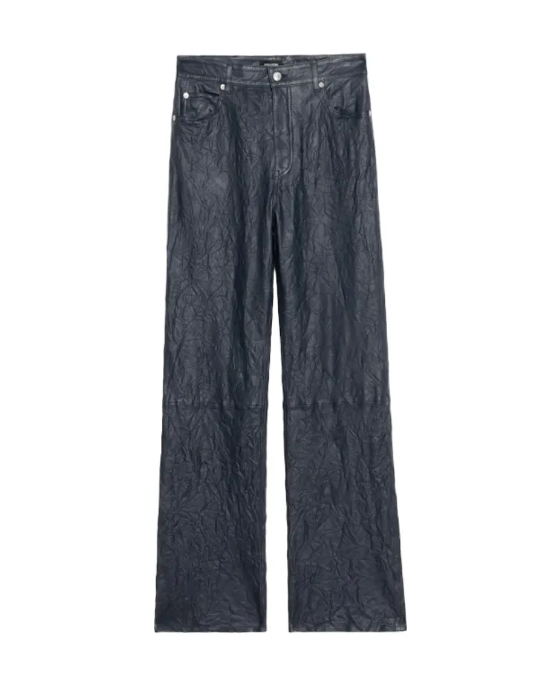 Zadig & Voltaire Hose Evy Leder Blau