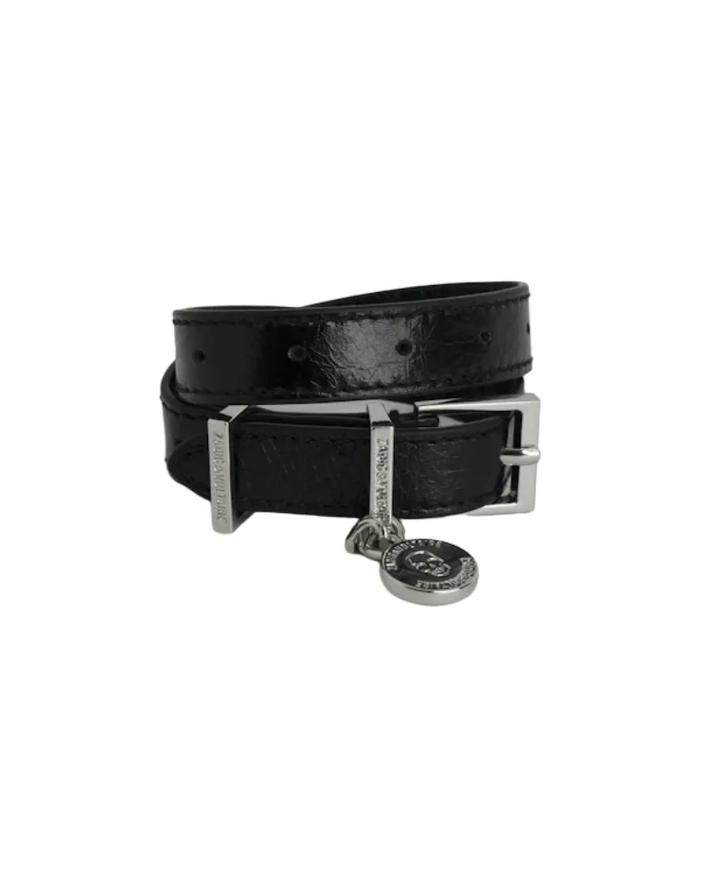 Zadig & Voltaire Armband Sunny Leder Schwarz