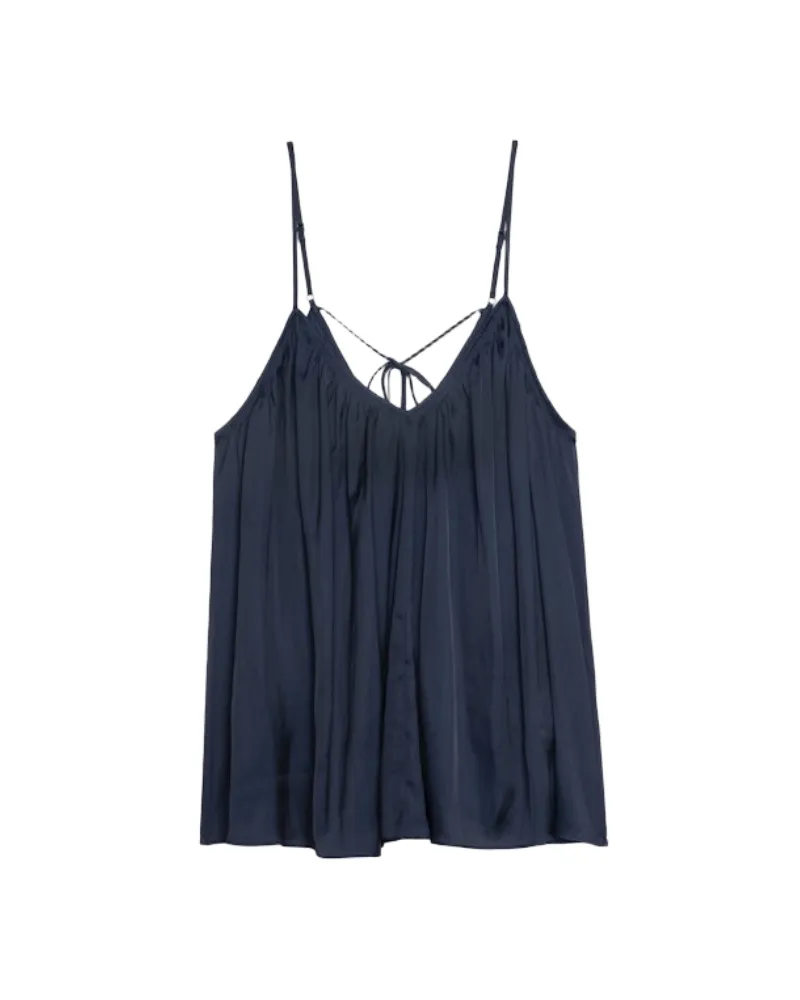 Zadig & Voltaire Cym Satin Caraco Blau