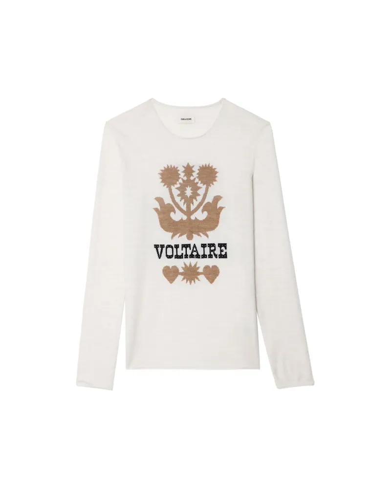 Zadig & Voltaire Pullover Teissa 100% Merinowolle Ecru