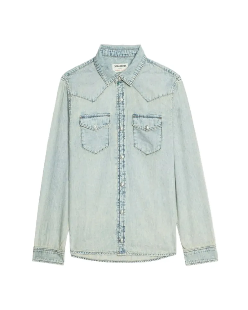 Zadig & Voltaire Hemd Saby Denim Blau