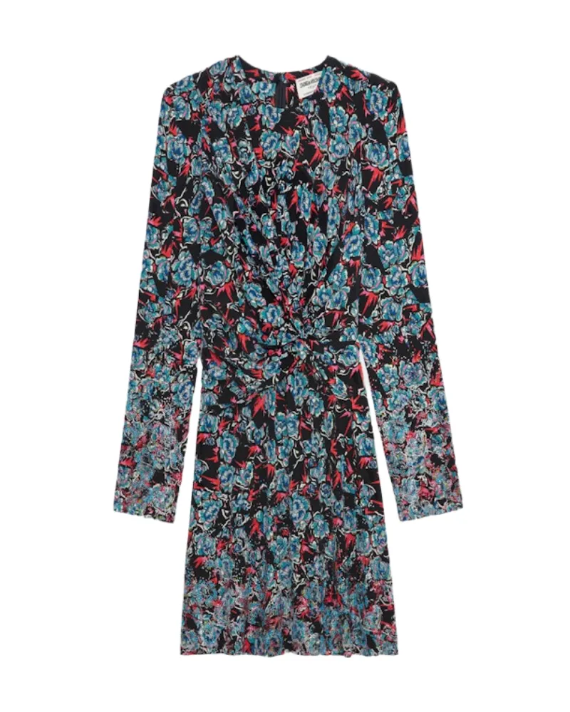 Zadig & Voltaire Kleid Radar 100% Seide Schwarz