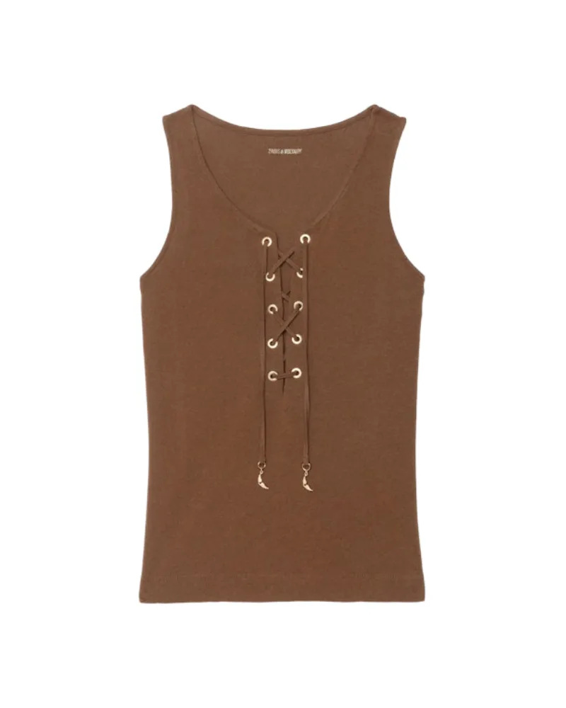 Zadig & Voltaire Ärmelloses Top Ana Braun