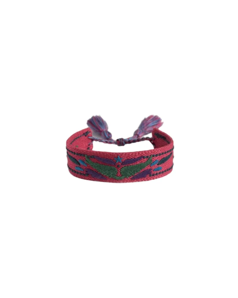 Zadig & Voltaire Zadig Wings Gewebtes Armband Rosa