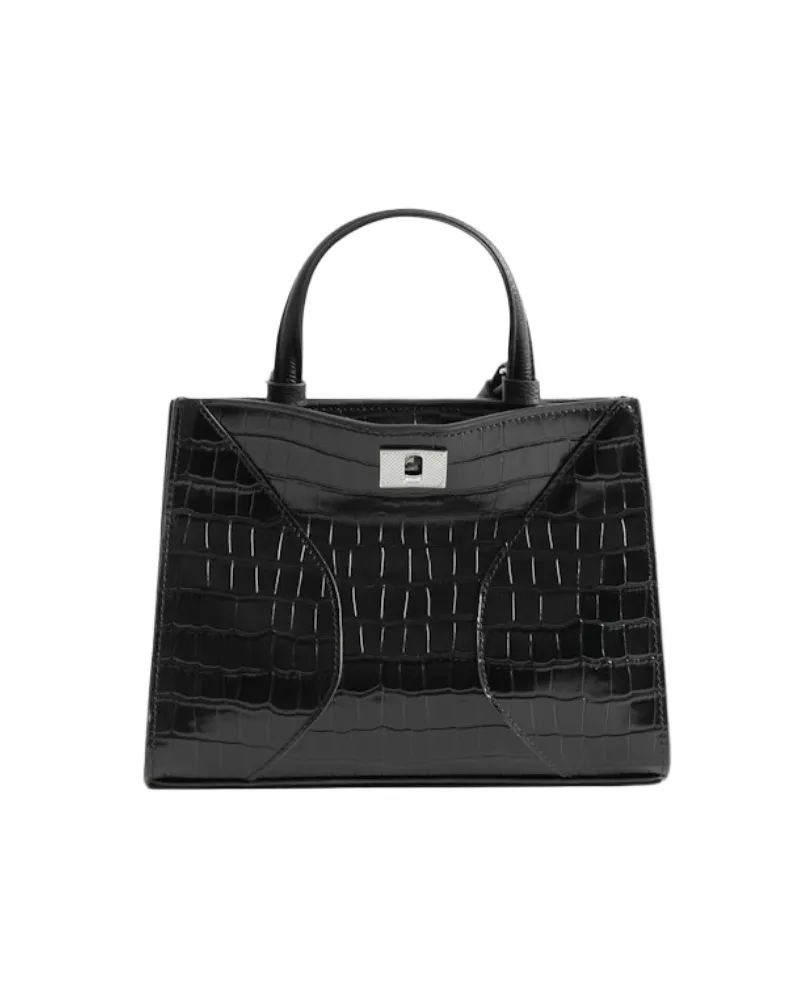 Zadig & Voltaire Jack Mini Croco Tasche Schwarz
