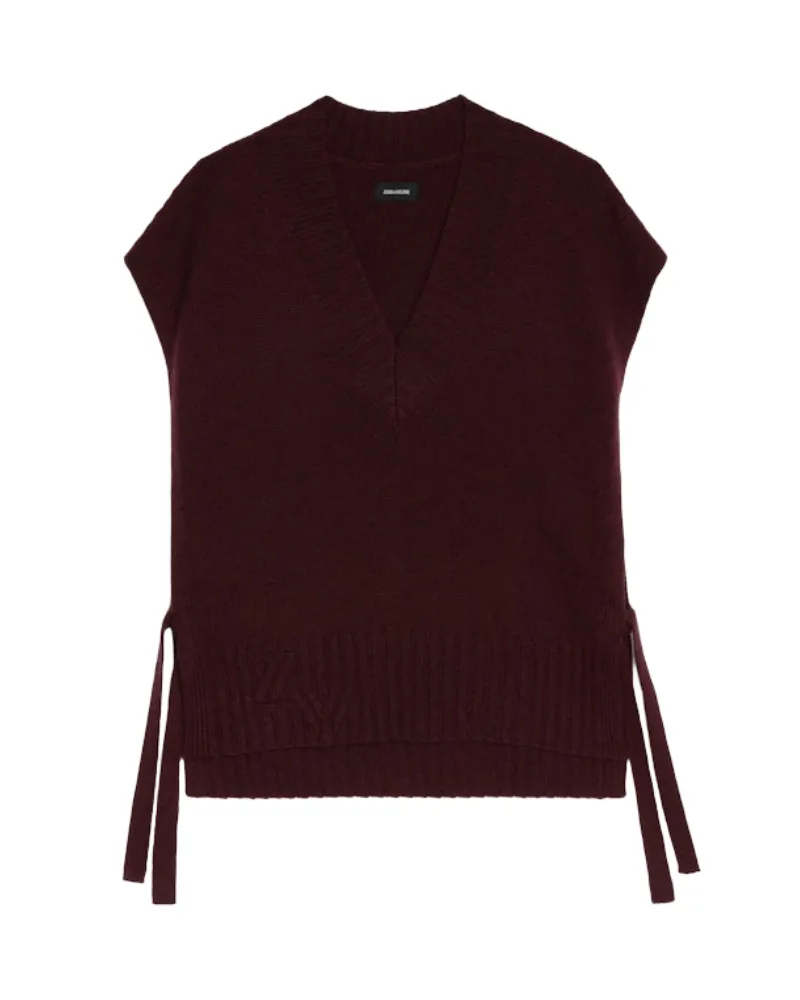 Zadig & Voltaire Pullover Maddy 100% Kaschmir Rot